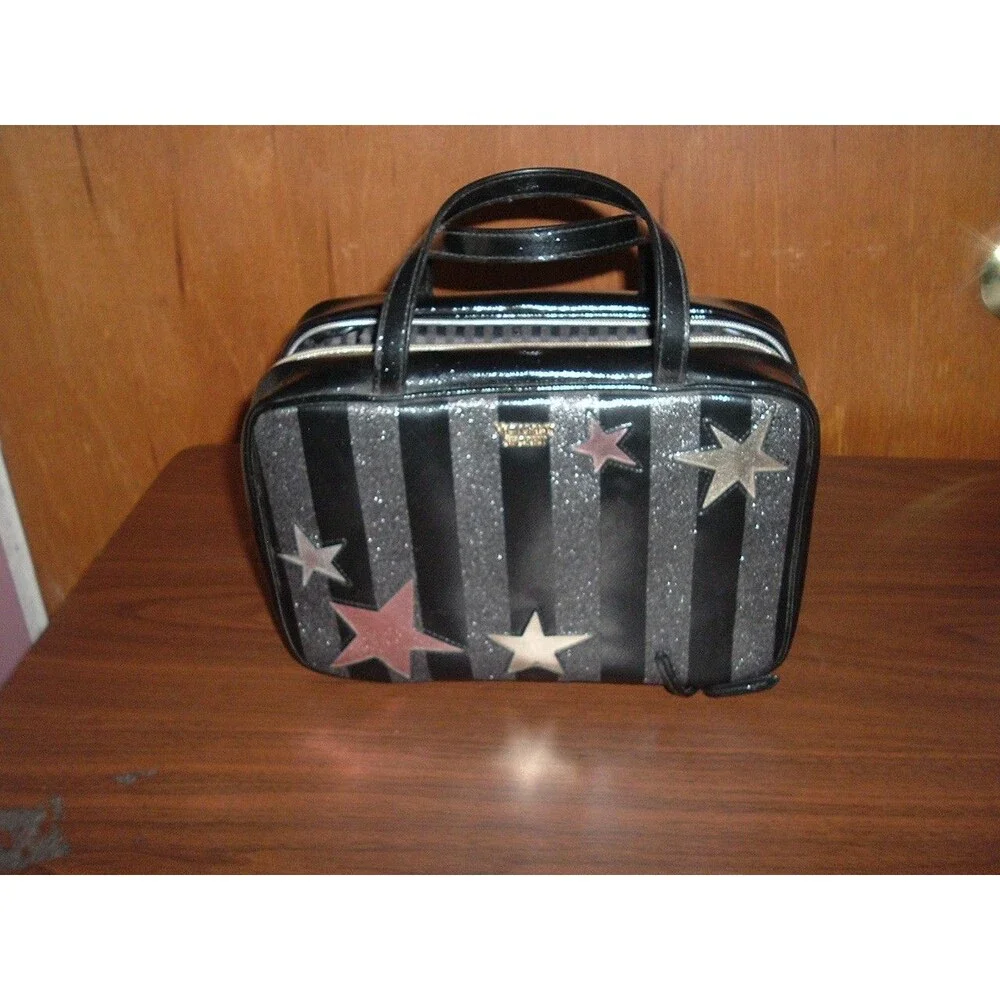 Victoria Secret Celestial Shimmer Jetsetter Hanging Travel Toiletry Case Stars